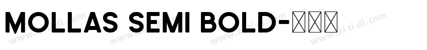 Mollas Semi Bold字体转换
